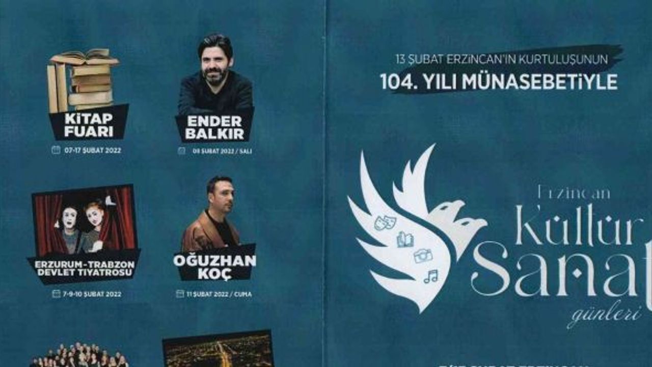 13 Şubat Erzincan’ın kurtuluşunun 104’ncü yılı bir dizi etkinlikle kutlanacak