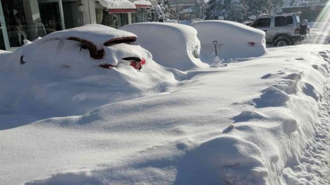 Bolu’da, kar yağışında hafta sonu tarihi rekor bekleniyor