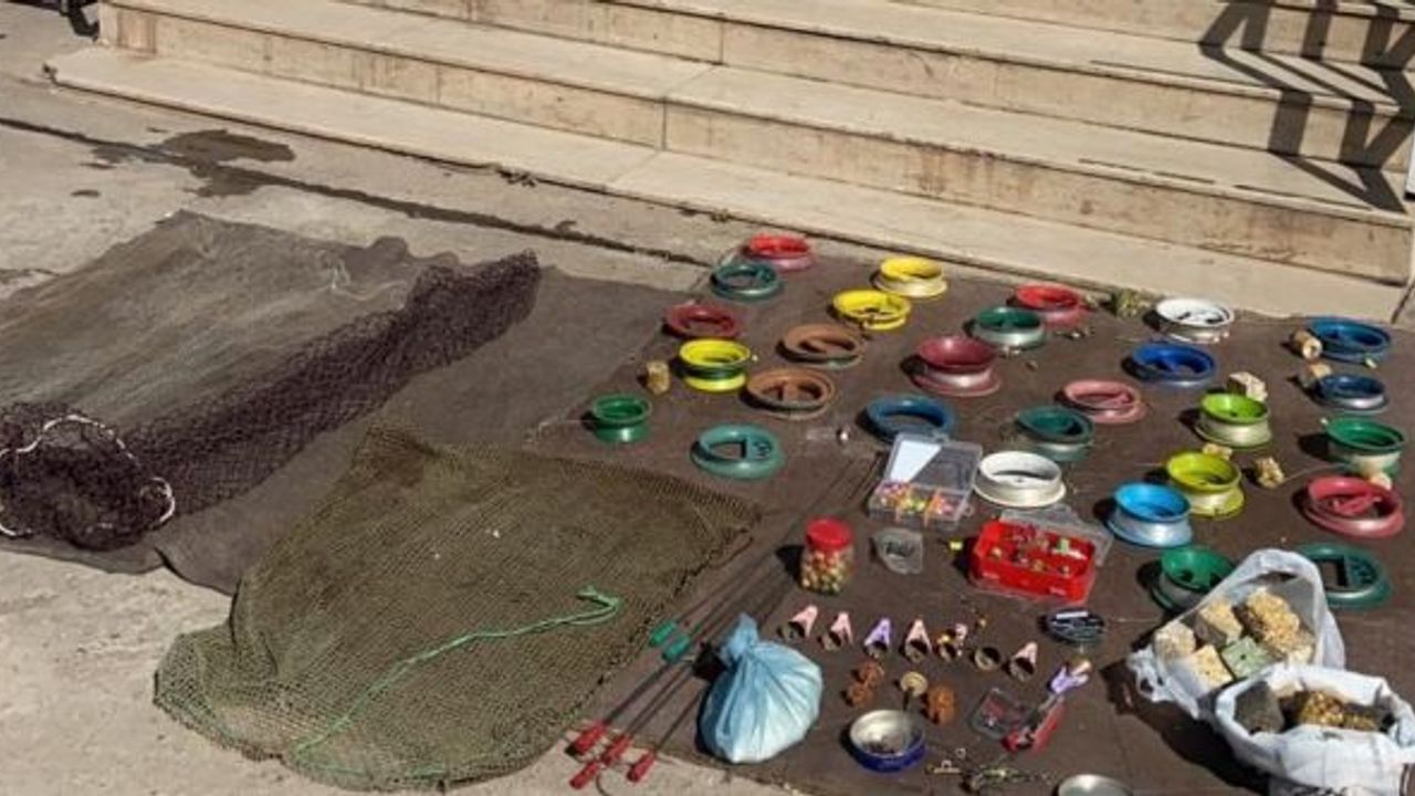 Şanlıurfa’da kaçak balık avlayan 4 kişiye 6 bin TL ceza