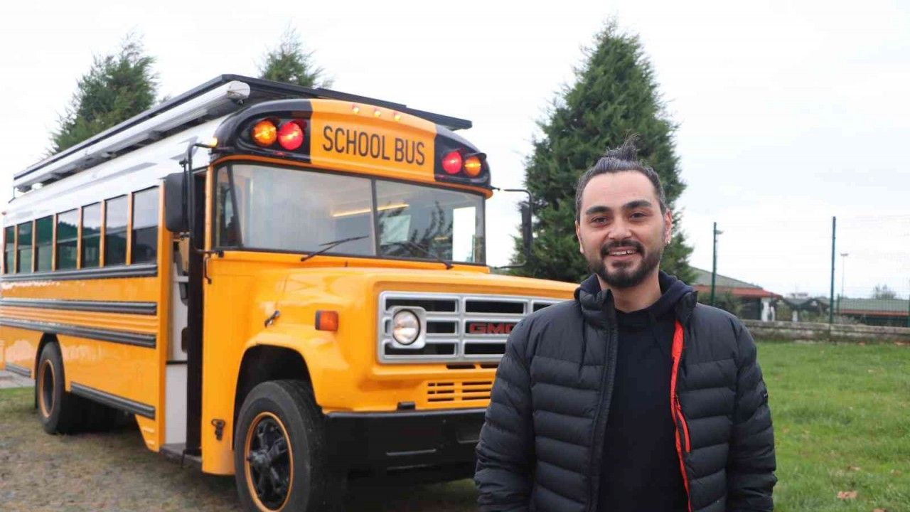 700 bin TL harcadığı hayalindeki ‘School Bus’ ile dünya turuna çıkıyor