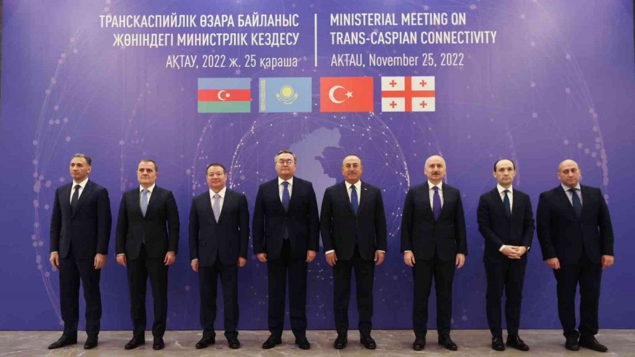Bakan Çavuşoğlu, Türkiye-Azerbaycan-Kazakistan Dışişleri ve Ulaştırma Bakanları Toplantısı’na katıldı