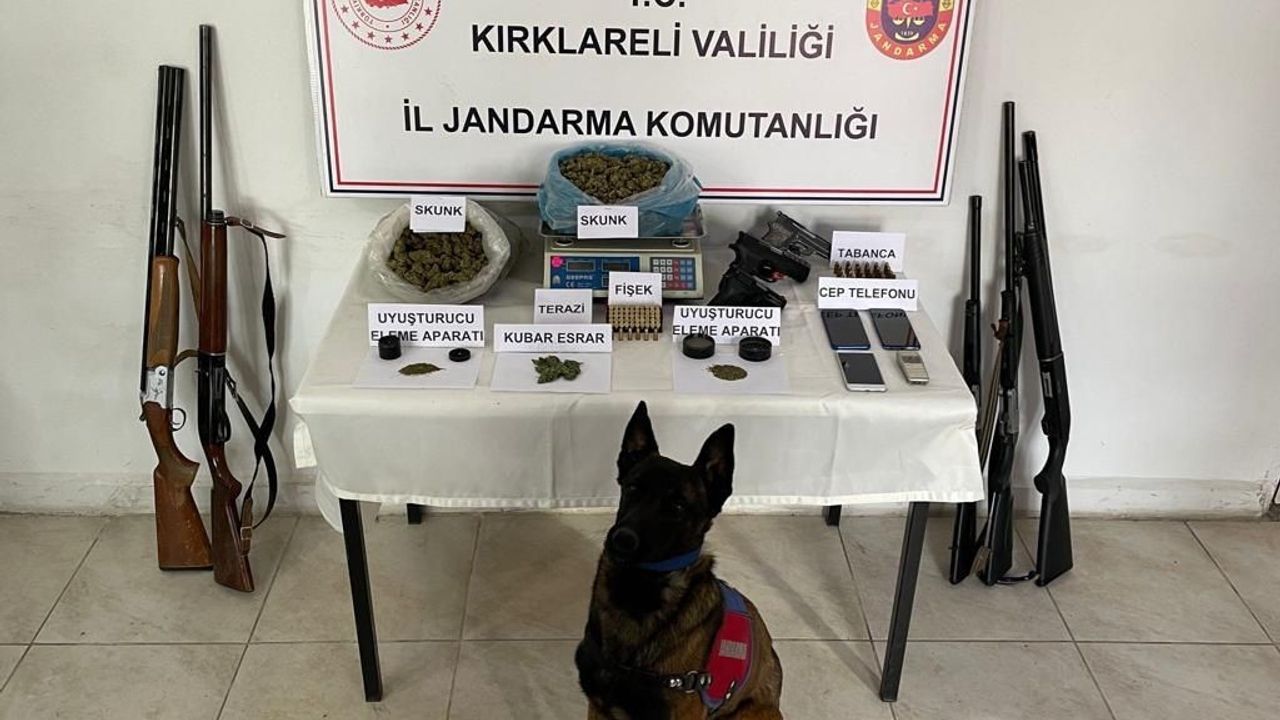 Kırklareli’de uyuşturucu ticareti yaptığı iddia edilen 3 şüpheli yakalandı