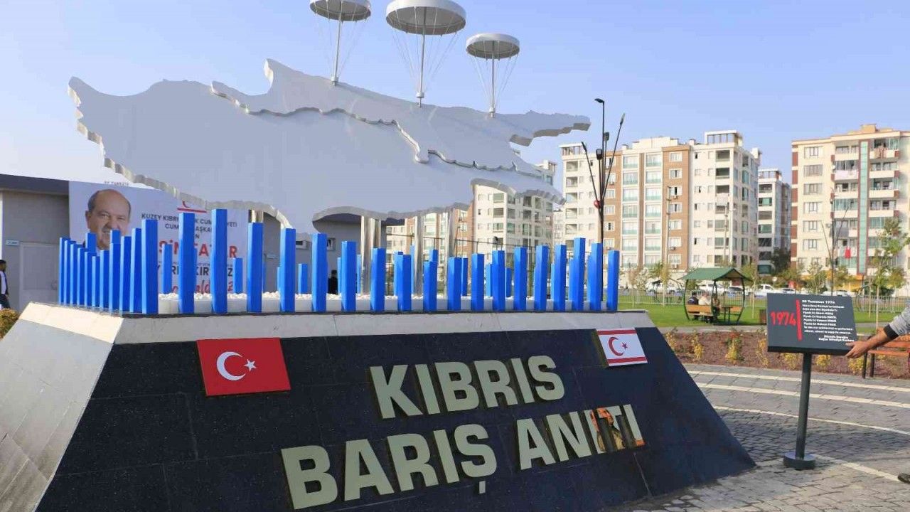Türkiye’nin ilk Kıbrıs Barış Anıtı ve Ersin Tatar Parkı Diyarbakır’da yapıldı