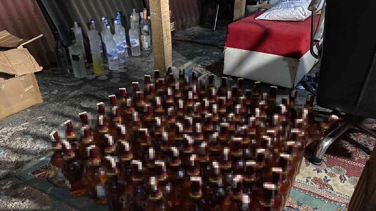 Ümraniye’de depoya sahte alkol operasyonu: 1 gözaltı