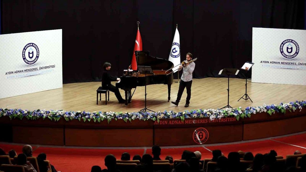 ADÜ’de trombon ve piyano konseri gerçekleşti