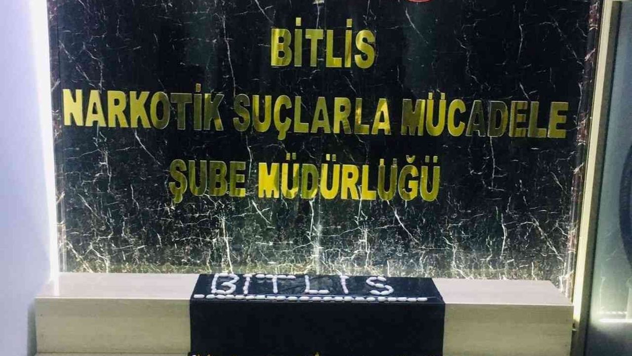 Bitlis’te 1 kilo 194 gram Metanfetamin ele geçirildi