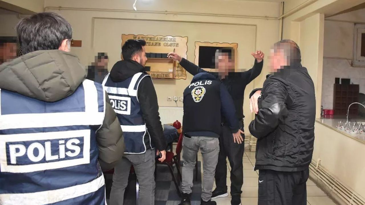 Erzincan polisinden kumar, tombala ve oyun makineleri uygulaması