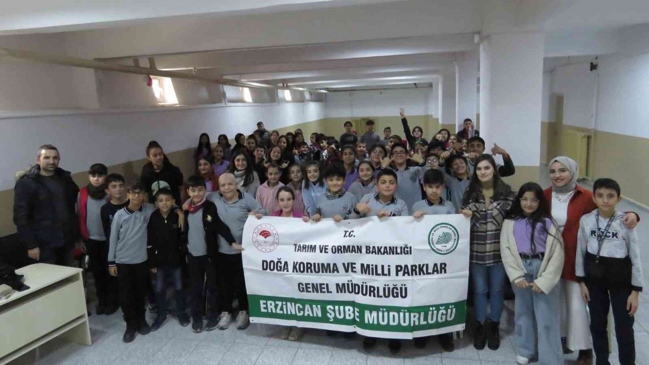 Erzincan’da öğrencilere biyoçeşitlilik, biyokaçakçılık eğitimi verildi