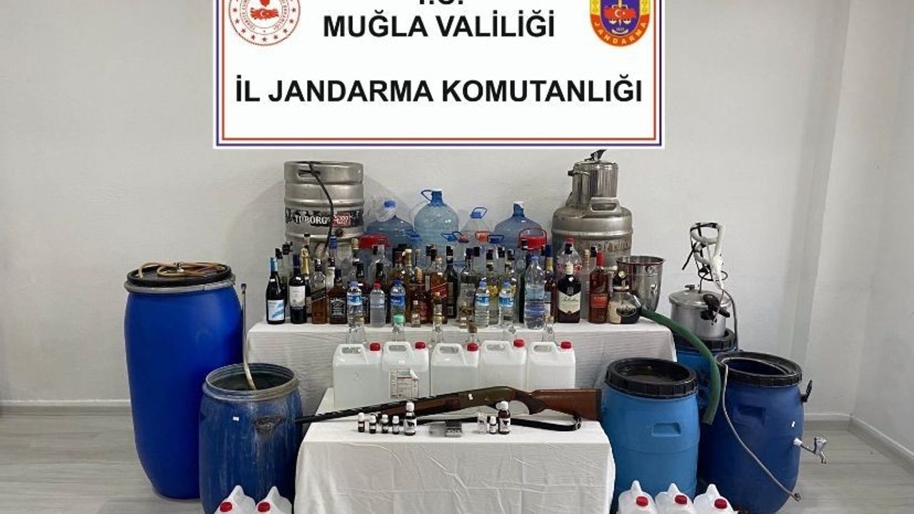Muğla’da kaçak alkol operasyonu: 6 gözaltı