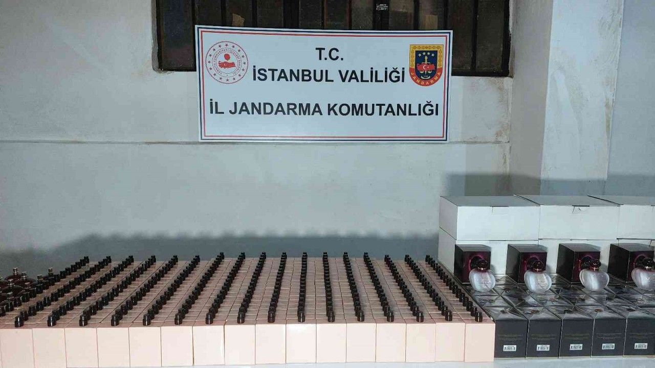 İstanbul’da piyasa değeri 5 milyon 690 bin TL olan sahte parfüm ele geçirildi