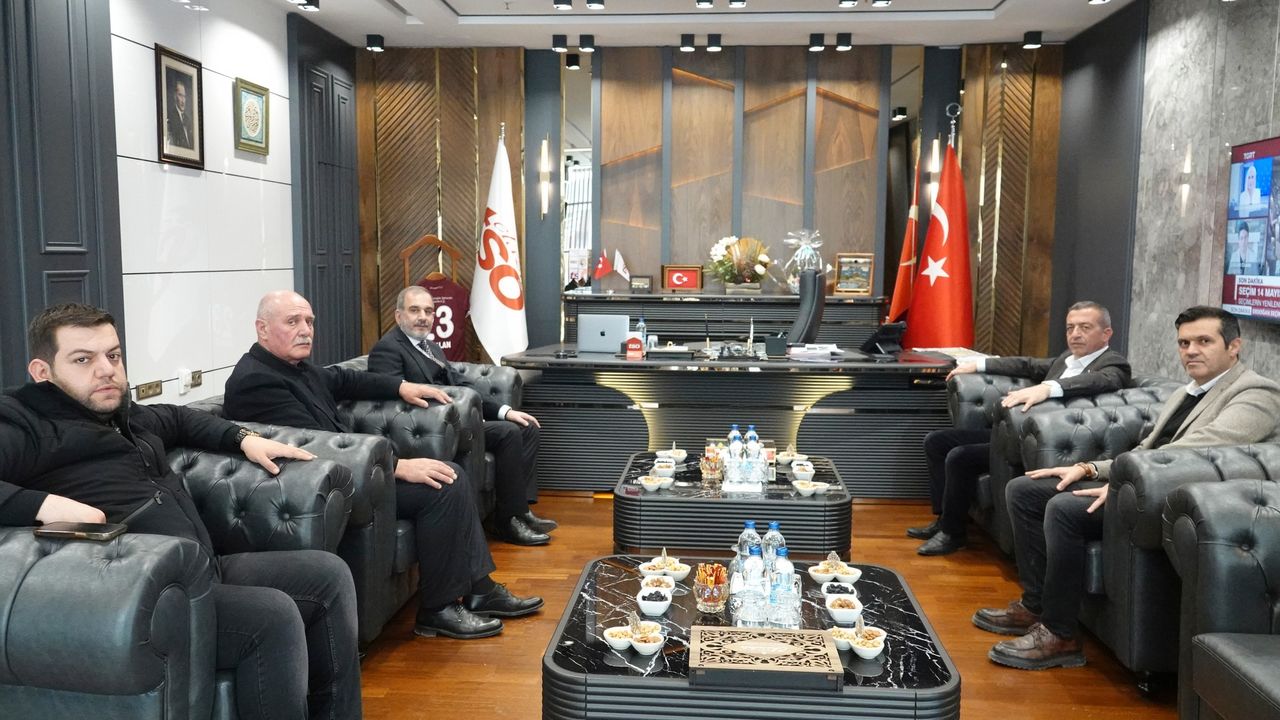 Erzincan TSO Heyeti’nden Başkan Alan’a ziyaret