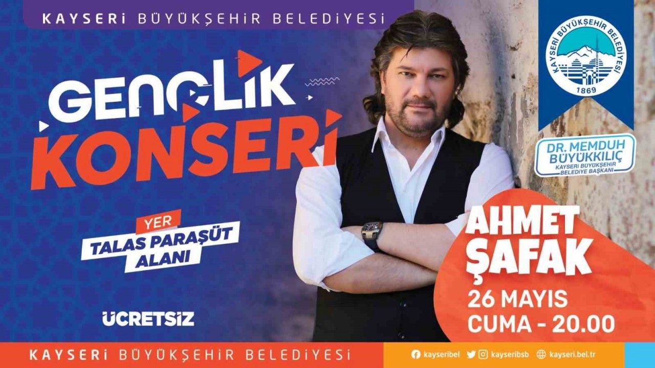 Büyükşehir’den gençliğe ‘Ahmet Şafak’ konseri