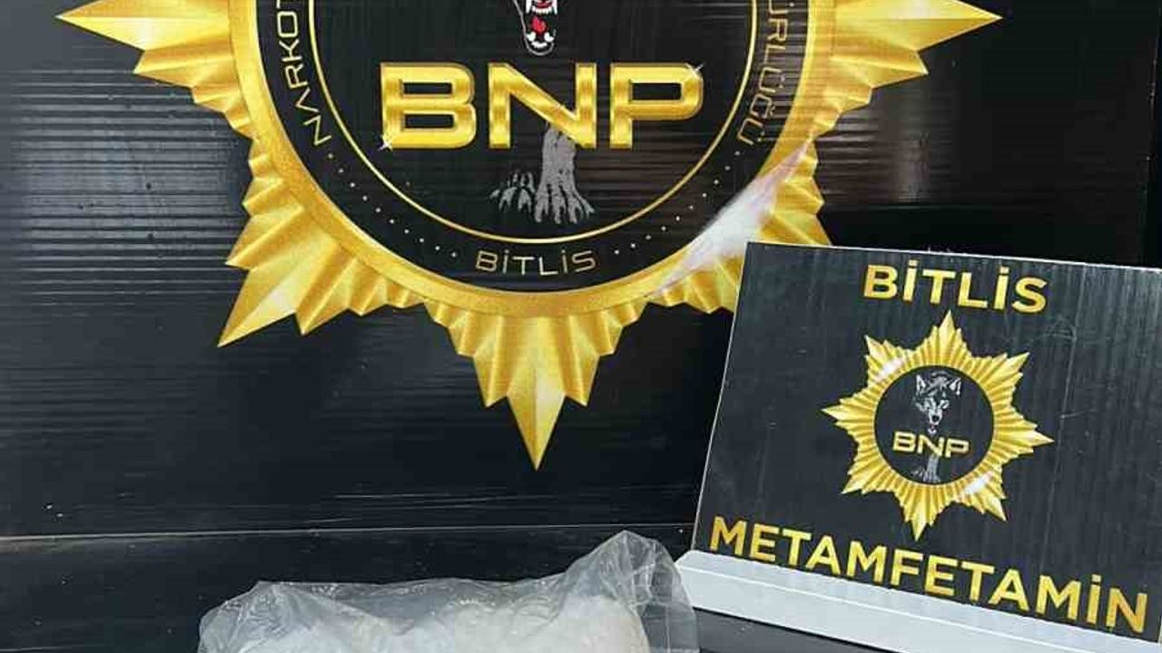 Bitlis’te 846 gram metamfetamin ele geçirildi
