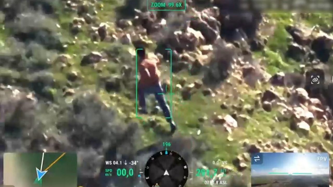 Kaçan hükümlü uyuşturucu taciri dron yardımı ile yakalandı