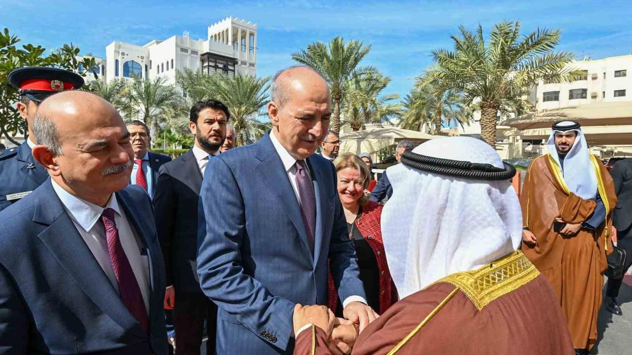 TBMM Başkanı Kurtulmuş, Bahreyn Şura Meclisi Başkanı Al Saleh ile görüştü