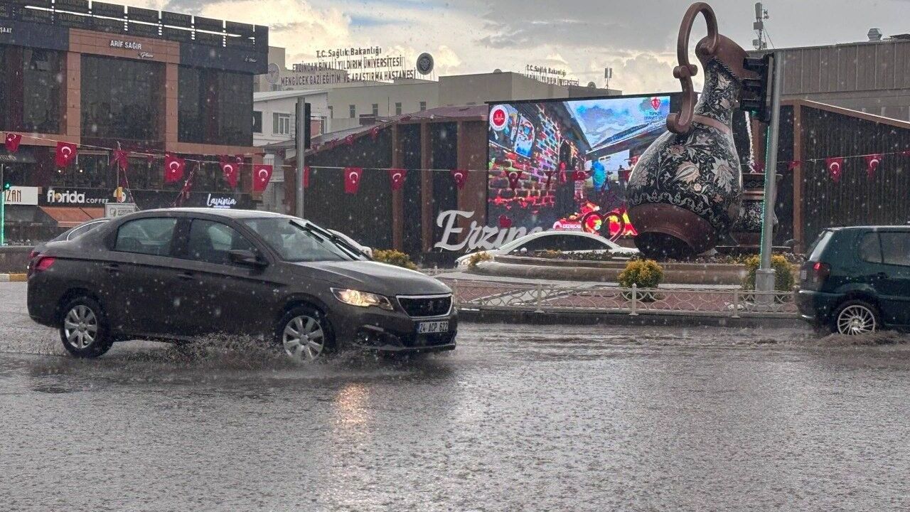 Erzincan’da Sağanak Sonrası Şaşırtan Görüntüler