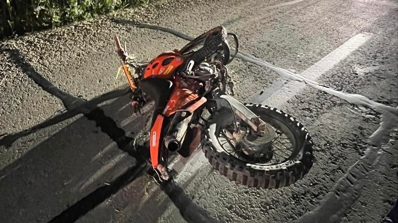 Kontrolden çıkan motosiklet devrildi: 1 ölü, 1 yaralı