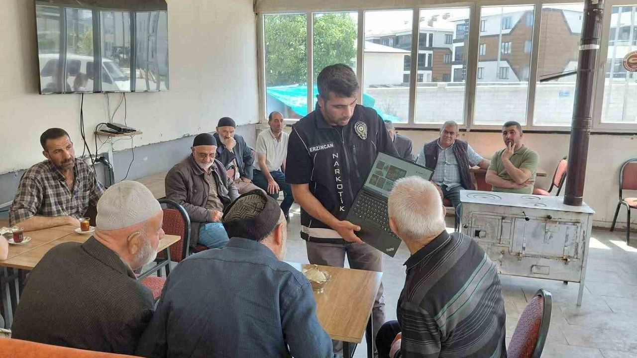 Erzincan'da bin 535 kişiye uyuşturucuyla mücadele eğitimi ve