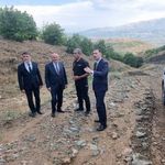 Milletvekili Karaman, Üzümlü'de toprak kayması bölgesini değerlendirdi