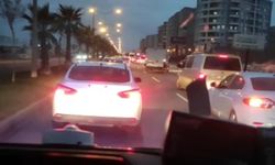 Mardin’de duyarsız sürücü siren çalan ambulansa yol vermedi