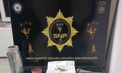 Sinop’ta durdurulan araçta 15 gram metamfetamin yakalandı