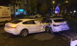 Ataşehir’de iki otomobil çarpıştı: 3 yaralı