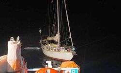Sürüklenen tekne KIYEM ekiplerince kurtarıldı