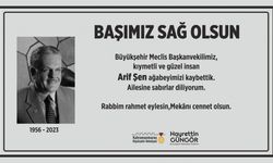 Kahramanmaraş Büyükşehir Belediyesi Meclis Başkanvekili Arif Şen hayatını kaybetti