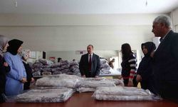 Bingöl’de depremzedeler için battaniye üretimi başladı