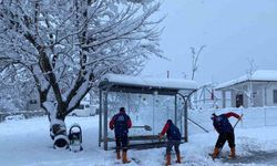 Düzce’de karla mücadele çalışmaları sürüyor