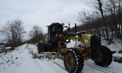 İlkadım’da kırsalda karla mücadele