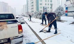 Kayapınar Belediyesi karla mücadele başlattı