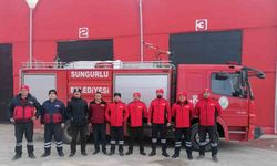Sungurlu Belediyesi Hatay’a itfaiye ekibi gönderdi