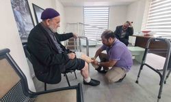 1967 yılında gazi olan adama 77 yaşında protez bacak takıldı