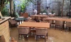 Bodrum’da restoran sular altında kaldı
