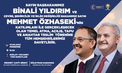 Çevre, Şehircilik ve İklim Değişikliği Bakanı Mehmet Özhaseki Erzican'a geliyor