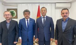 Türk Dünyası Gazeteciler Federasyonu ve Türk İnternet Medya Birliği, Kırgızistan Türkiye Büyükelçisi ile Görüştü