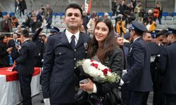 461 polisin mezun olduğu mezuniyette evlilik teklifleri peş peşe geldi