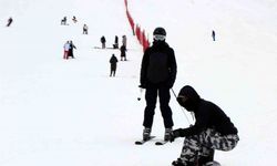 Ergan’da hafta sonu kayak heyecanı