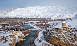 Erzincan’da kartpostallık kış fotoğrafları