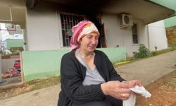 Klimadan çıkan yangın bir aileyi evsiz bıraktı, anne gözyaşlarına boğuldu