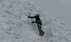 Palandöken’de buz tırmanışı heyecanı