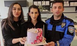 Polislerden doğum günü kızına jest