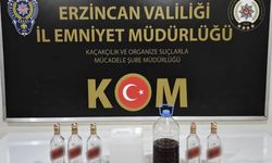Erzincan’da sahte içki üretip satan şüpheli yakalandı