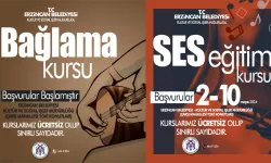 Erzincan Belediyesi Ücretsiz Sanat Kursları İçin Başvurular Başladı