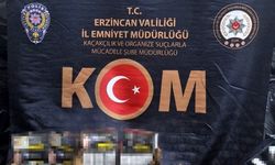 Erzincan’da 5.120.000 dal kaçak boş makaron ele geçirildi