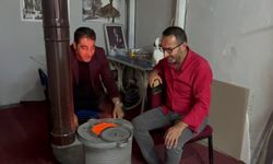 Erzurumlular temmuz ayında soba yaktı