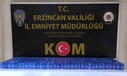 Erzincan’da bin paket makaron ele geçirildi