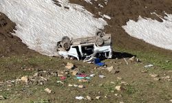 Pancar işçilerini taşıyan minibüs uçuruma yuvarlandı: 1 ölü, 7 yaralı