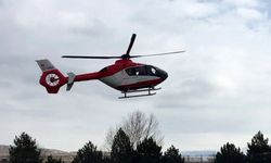 Refahiye’de Nefes Darlığı Yaşayan Hasta İçin Ambulans Helikopter Havalandı